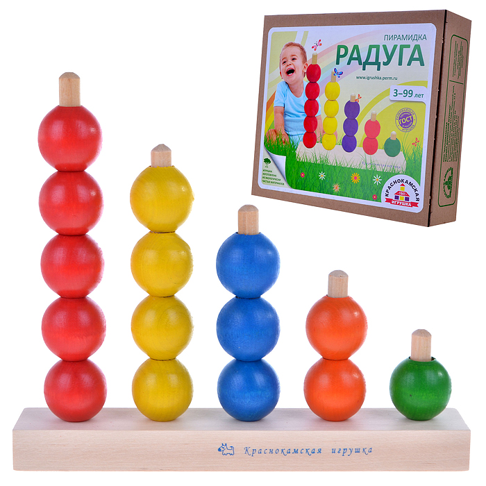 Пирамида "Радуга" (деревянная)