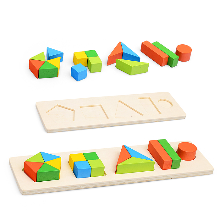 Пазл-вкладыш D1995 "Геометрические фигуры-3"