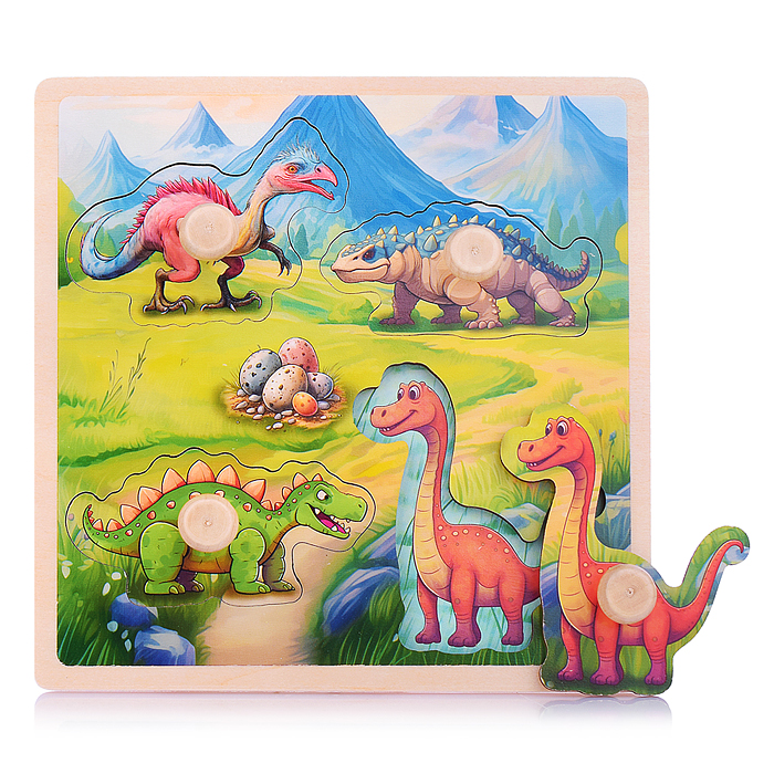 Пазл-вкладыш D2009 "Эра динозавров"