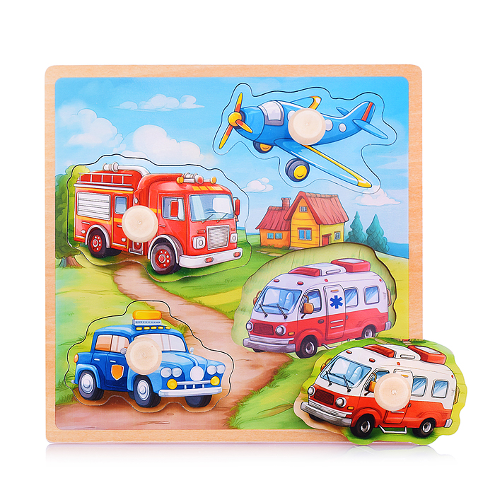 Пазл-вкладыш D2012 "Важный транспорт"