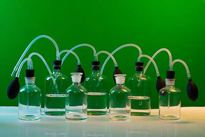 Набор склянок с дозатором для хранения растворов