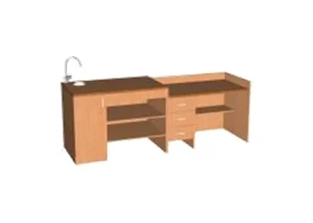 Стол демонстрационный химический с сантехникой